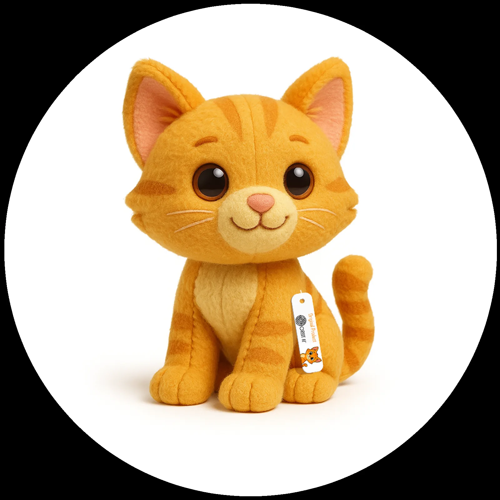 Güey plush character with ORBIT AI product tag