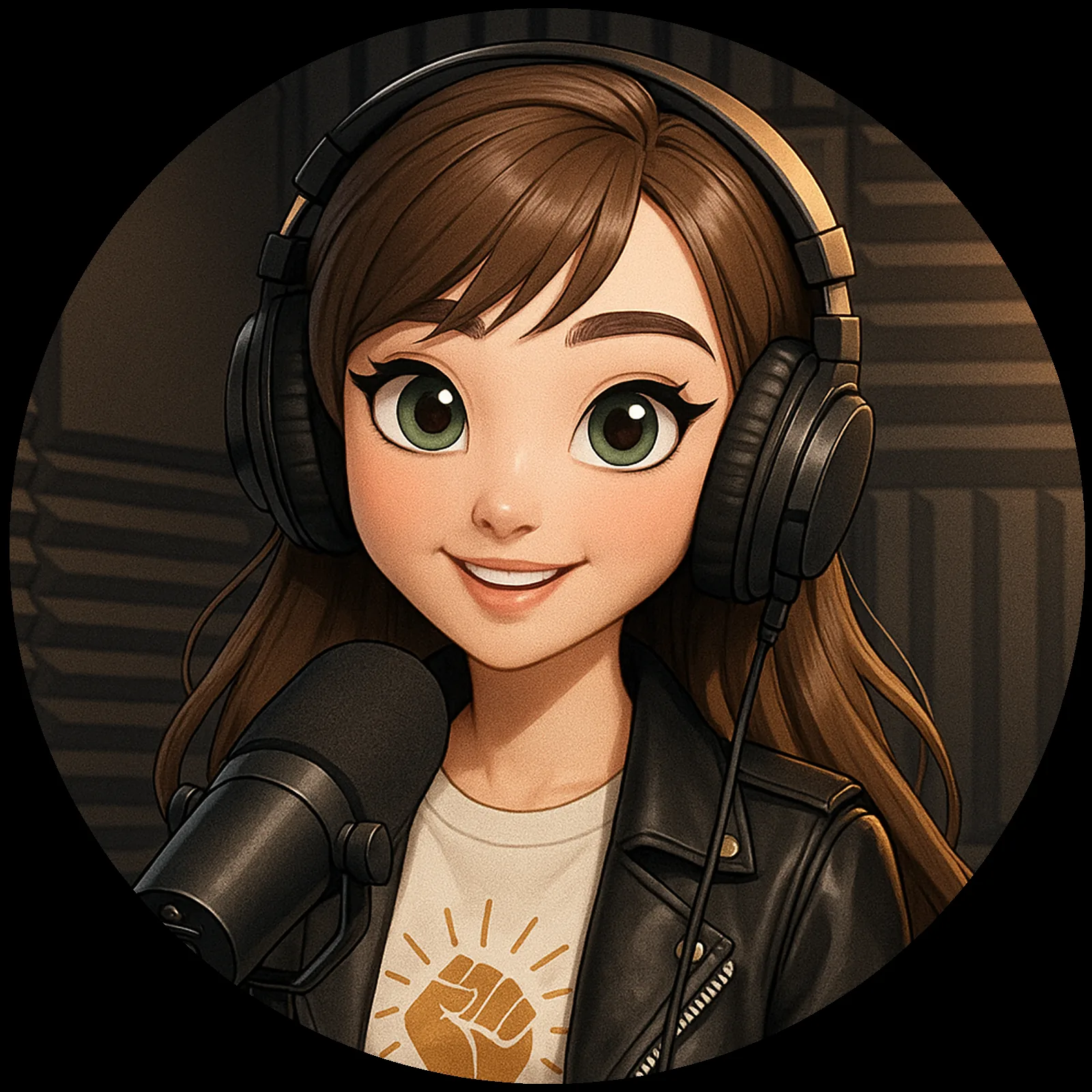Original animated host for digital media and podcast content