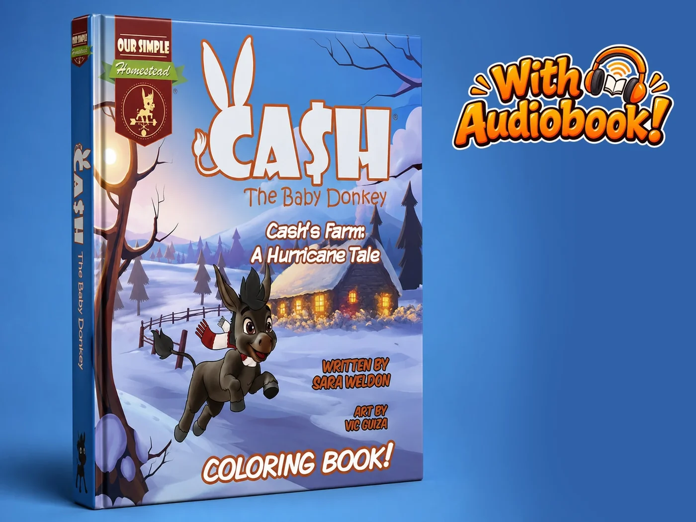 Cash’s Farm: A Hurricane Tale — Cover · Coloring book and audiobook